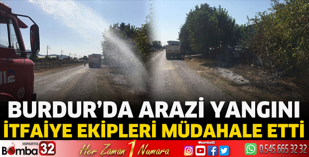 Burdur'da arazi yangını!