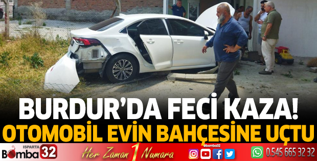 Burdur'da feci kaza 