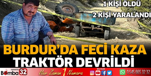 Burdur'da feci kaza