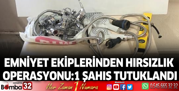 Burdur'da hırsızlık operasyonu