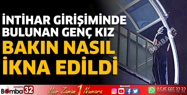 Burdur'da intihar girişimi