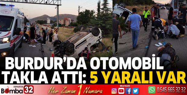 Burdur'da korkunç kaza 