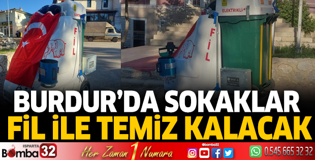 Burdur'da sokaklar artık daha temiz