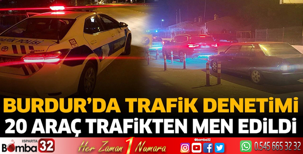 Burdur'da trafik denetimi 