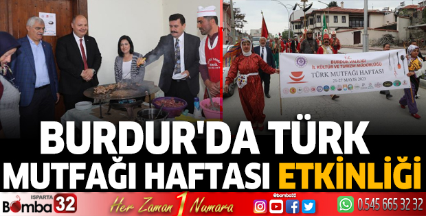 Burdur'da Türk Mutfağı Haftası etkinliği