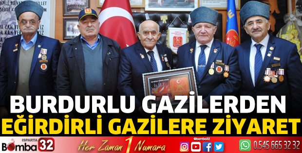Burdurlu gazilerden Eğirdirli gazilere ziyaret