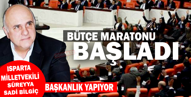 Bütçe maratonu başladı