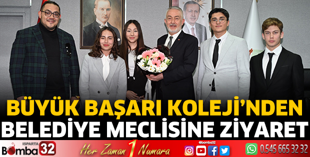 Büyük Başarı Koleji’nden belediye meclisine ziyaret