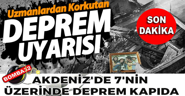 Büyük depremin habercisi mi?