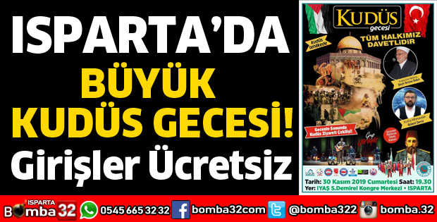 BÜYÜK KUDÜS GECESİ!