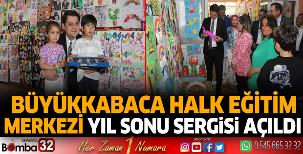 Büyükkabaca Halk Eğitim Merkezi yıl sonu sergisi açıldı