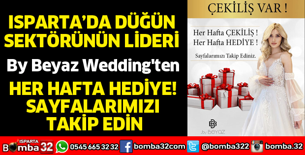 By Beyaz Wedding'ten her hafta hediye