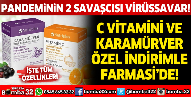 C vitamini ve Karamürver özel indirimle Farmasi'de!