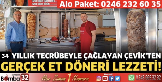 Çağlayan Çevik'ten Gerçek Et Döneri Lezzeti!