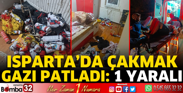 Çakmak gazı patladı: 1 yaralı