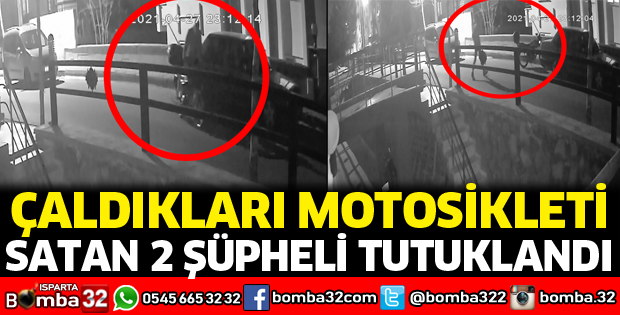 Çaldığı motosikleti satan 2 şüpheli tutuklandı