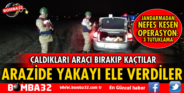 ÇALDIKLARI ARACI BIRAKIP KAÇTILAR AMA YAKAYI ELE VERDİLER