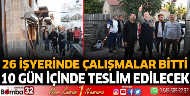 Çalışmalar 10 gün içinde tamamlanacak