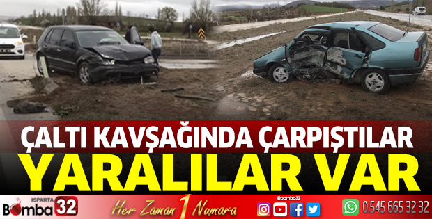 Çaltı kavşağında kaza