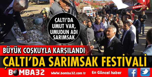 ÇALTI'DA SARIMSAK FESTİVALİ DÜZENLENDİ