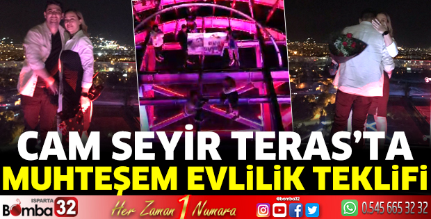 Cam Seyir Teras’ta muhteşem evlilik teklifi