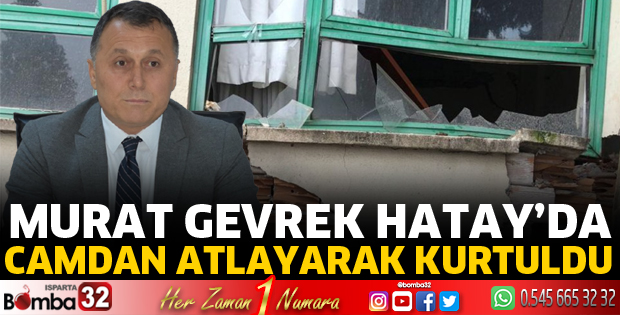 Camdan atlayarak kurtuldu