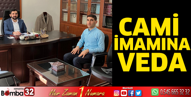 Cami imamına veda
