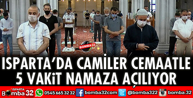 CAMİLER CEMAATLE NAMAZA AÇILIYOR