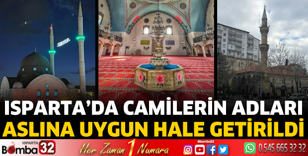 Camilerin adları aslına uygun hale getirildi