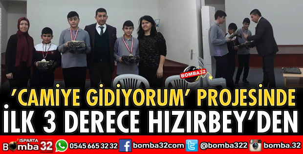 CAMİYE GİDİYORUM PROJESİNDE İLK 3 HIZIRBEY'DEN