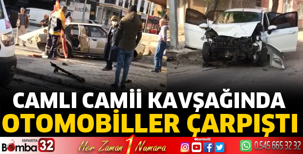Camlı Camii kavşağında kaza
