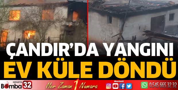 Çandır'da yangın