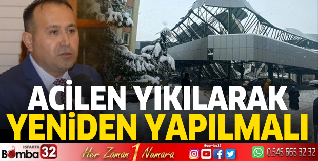 Çarşamba Pazarı acilen yıkılarak yeniden yapılmalı