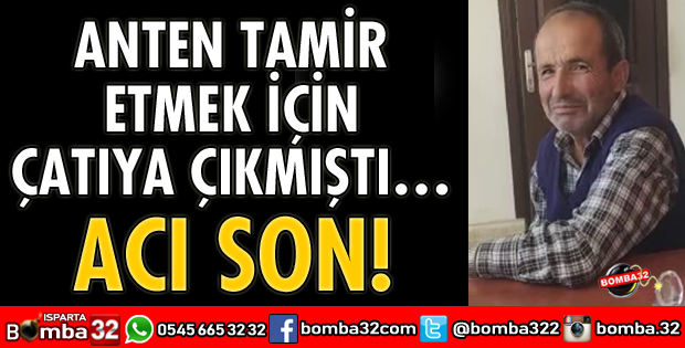 ÇATIDAN DÜŞEN ADAM ÖLDÜ