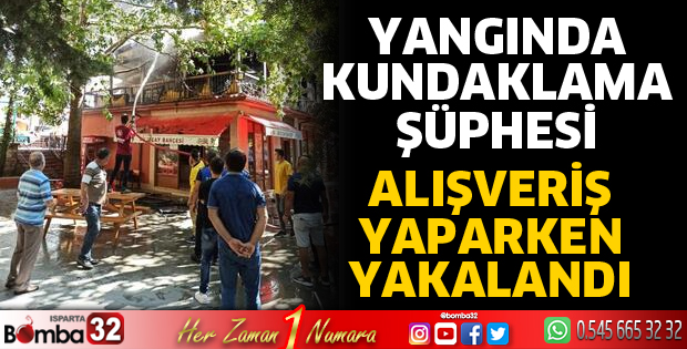 Çay bahçesindeki yangında kundaklama şüphesi