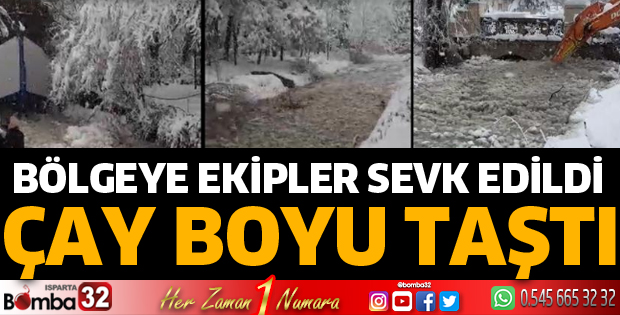 Çay boyu taştı