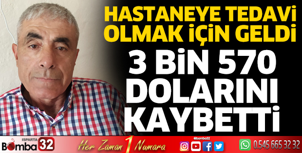 Cebindeki 3 Bin 570 doları kaybetti