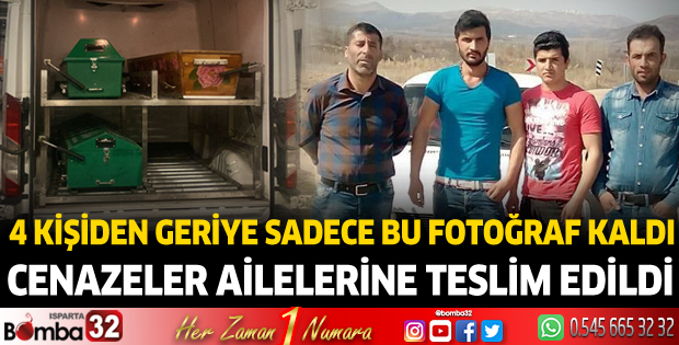 Cenazeler ailelerine teslim edildi