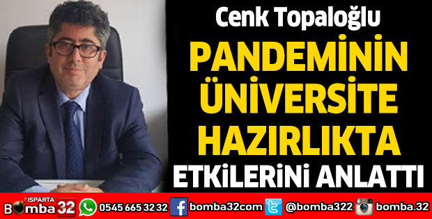 Cenk Topaloğlu pandeminin üniversite hazırlıkta etkilerini anlattı