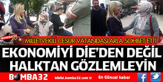 CESUR: EKONOMİYİ DİE’DEN DEĞİL HALKTAN GÖZLEMLEYİN