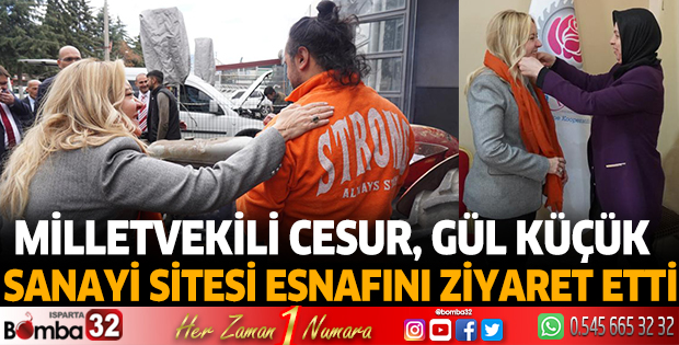 Cesur, Gül Küçük  Sanayi Sitesi esnafını ziyaret etti