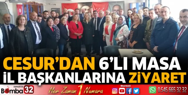 Cesur’dan 6’LI masa il başkanlarına ziyaret