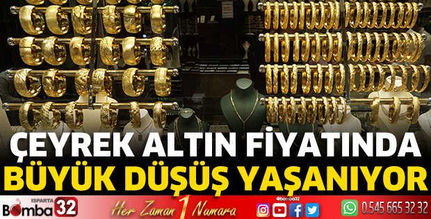 Çeyrek altın fiyatında büyük düşüş yaşanıyor 