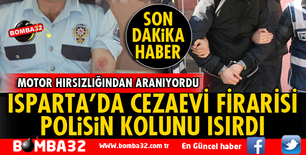 CEZAEVİ FİRARİSİ YAKALANDIĞINDA POLİSİN KOLUNU ISIRDI
