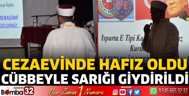 Cezaevinde hafız oldu