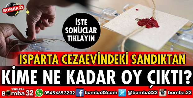 CEZAEVİNDEKİ SANDIKTAN KİME NE KADAR OY ÇIKTI