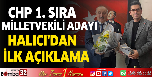 CHP 1. Sıra Milletvekili Adayı Halıcı'dan teşekkür mesajı