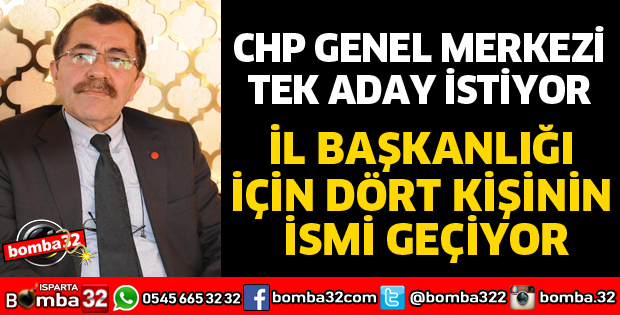 CHP GENEL MERKEZİ TEK ADAY İSTİYOR