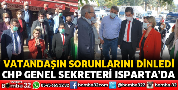 CHP GENEL SEKRETERİ ISPARTA'DA