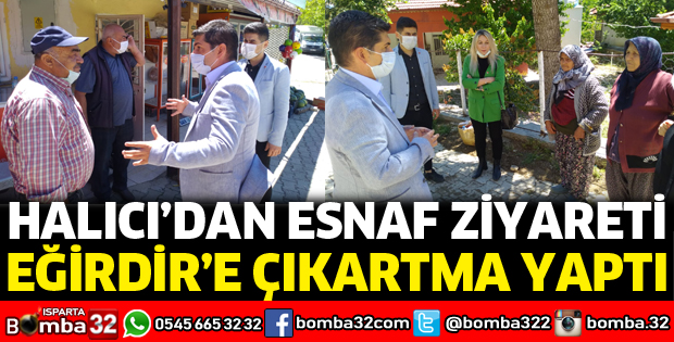CHP İl Başkanı Halıcı Eğirdir'de